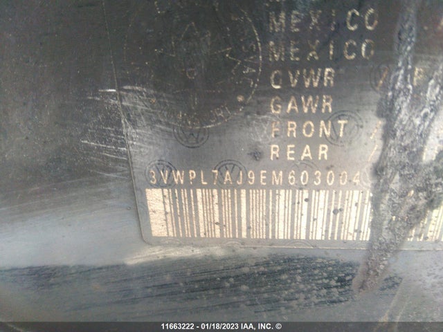 3VWPL7AJ9EM603004 Volkswagen JETTA TDI
