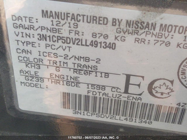 Nissan KICKS SR 2020 3N1CP5DV2LL491340 Image 9