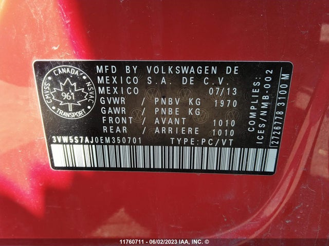 3VW5S7AJ0EM350701 Volkswagen JETTA GLI