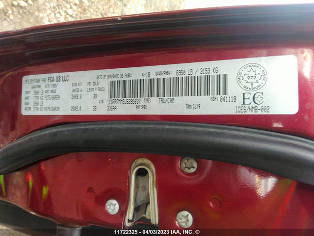 1C6RR7MM3JS295837 RAM 1500 Sport
