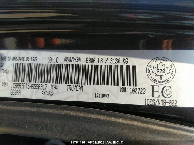 1C6RR7FT5HS556917 RAM 1500 St