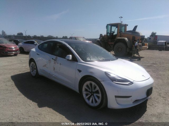 Продажа на аукционе авто 2022 Tesla Model 3, vin: 5YJ3E1EB4NF296244, номер лота: 11761734