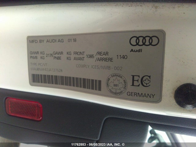 WAUBNAF42JA127528 Audi A4 Progressiv