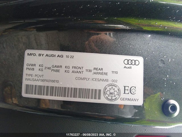 WAUSAAF56PA016610 Audi A5 Premium 45