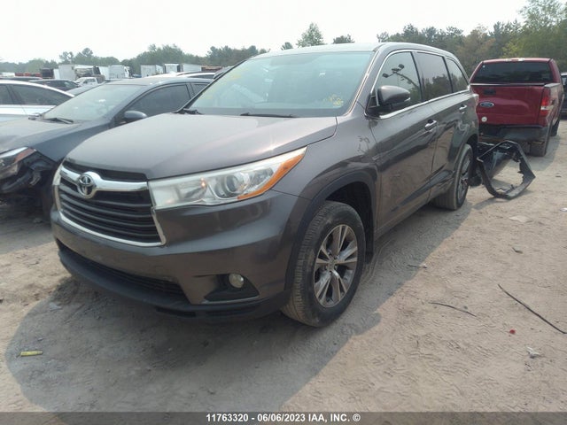Toyota Highlander Le/le Plus 2015 5TDZKRFH2FS057762 Image 2