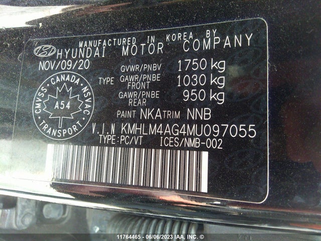 Hyundai ELANTRA SEL 2021 KMHLM4AG4MU097055 Image 10