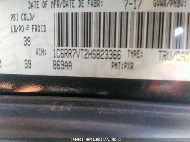 1C6RR7VT2HS823366 RAM 1500 Laramie
