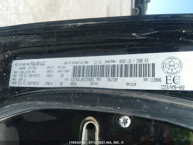 3C6TR5EJXKG725855 RAM 2500 Powerwagon