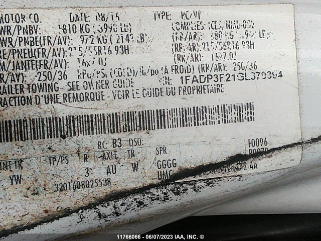 Ford FOCUS SE 2016 1FADP3F21GL370394 Image 11