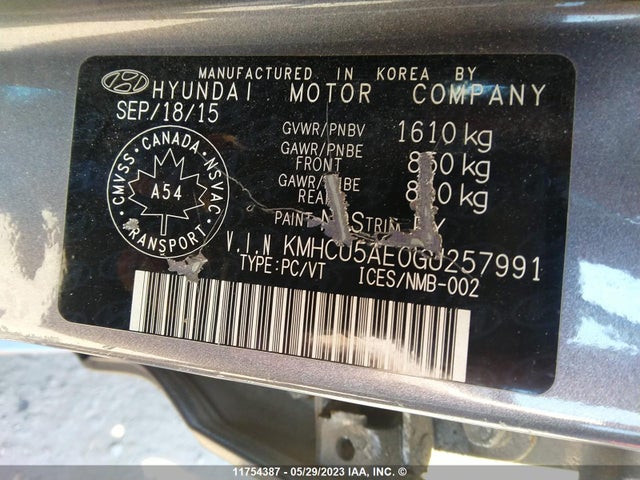 Hyundai Accent Sport 2016 KMHCU5AE0GU257991 Image 10