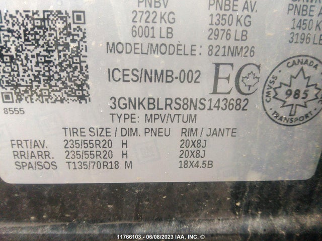 Chevrolet Blazer Premier 2022 3GNKBLRS8NS143682 Image 11