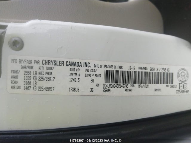 2C4JRGAG4ER148745 RAM Tradesman