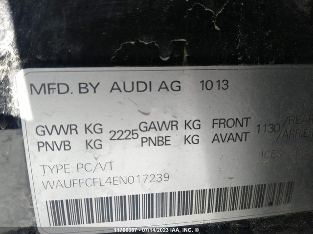 WAUFFCFL4EN017239 Audi A4 Premium Plus