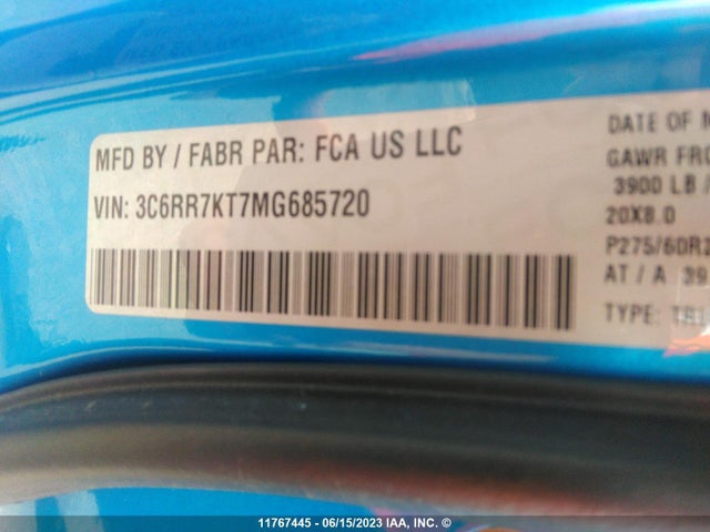 3C6RR7KT7MG685720 RAM 1500