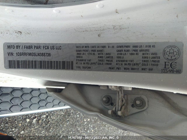 1C6RRFMG5LN388736 RAM 1500 Big Horn/lone Star