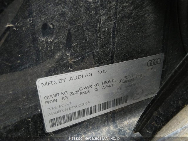 WAUFFCFL8EN020855 Audi A4 Premium Plus