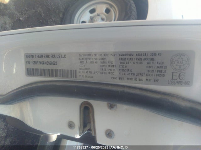 1C6RR7KG8MS528628 RAM 1500 Classic Tradesman