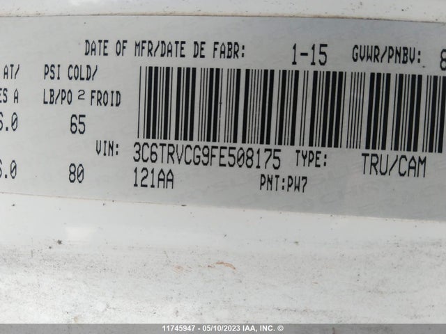 3C6TRVCG9FE508175 RAM Promaster 2500 2500 High