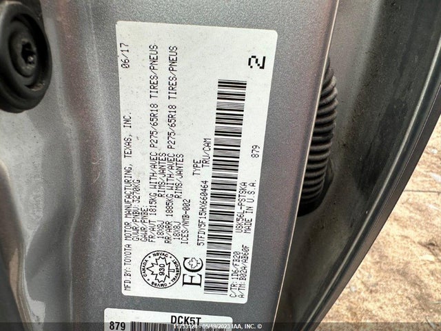 Toyota TUNDRA 2017 5TFDY5F15HX660464 Image 9