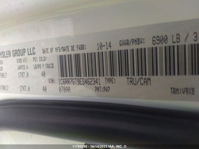 1C6RR7GT9ES462341 RAM 1500 Slt