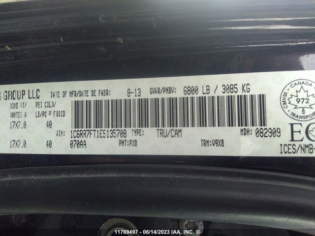 1C6RR7FT1ES135708 RAM 1500 St