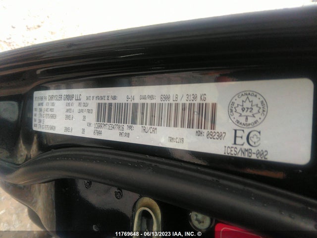 1C6RR7MT1ES477016 RAM 1500 Sport
