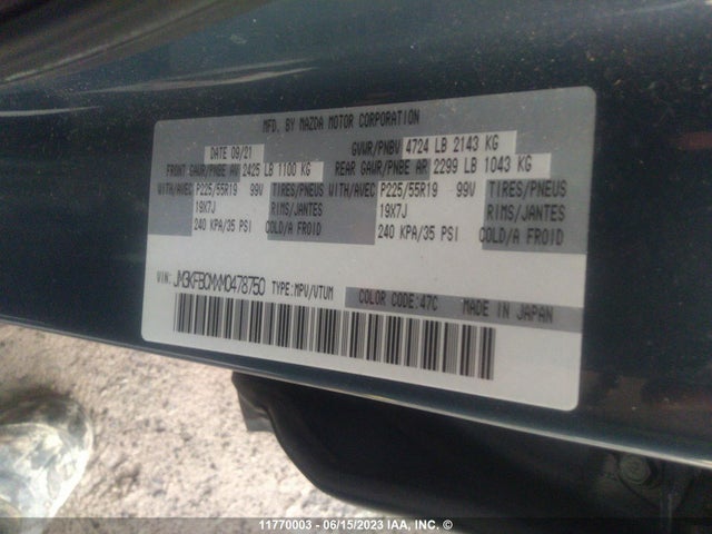 Mazda Cx-5 Touring 2021 JM3KFBCMXM0478750 Image 9