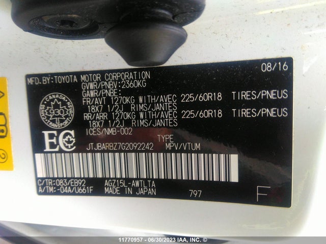 JTJBARBZ7G2092242 Lexus Nx 200t/base/f Sport