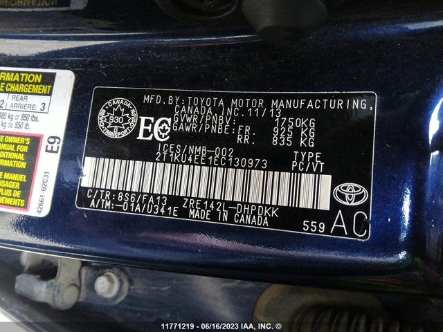 Toyota Matrix Wagon 2014 2T1KU4EE1EC130973 Image 11
