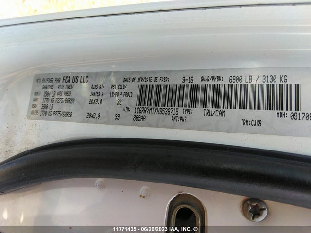 1C6RR7MTXHS536715 RAM 1500 Sport