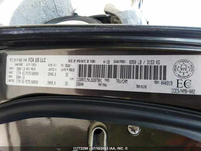 1C6RR7LMXJS287901 RAM 1500 Slt