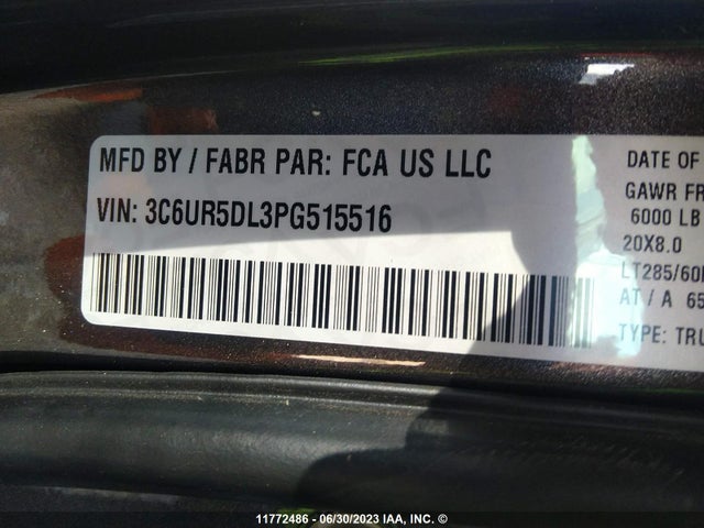 3C6UR5DL3PG515516 RAM 2500 Big Horn