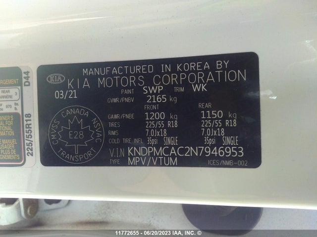 KIA Sportage Lx 2022 KNDPMCAC2N7946953 Image 10