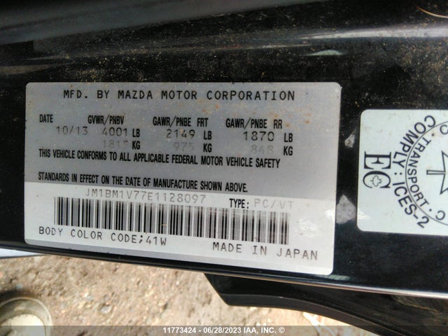 Mazda pe 2014 JM1BM1V77E1128097 Image 30