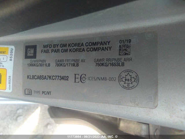 Chevrolet SPARK LS 2019 KL8CA6SA7KC773402 Image 9