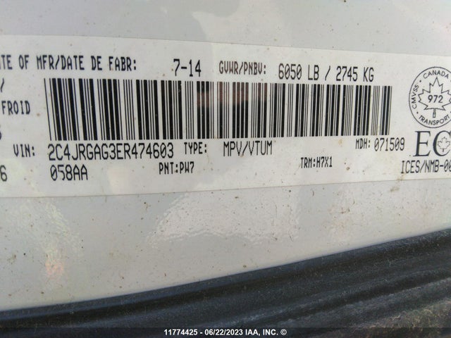 2C4JRGAG3ER474603 RAM Tradesman