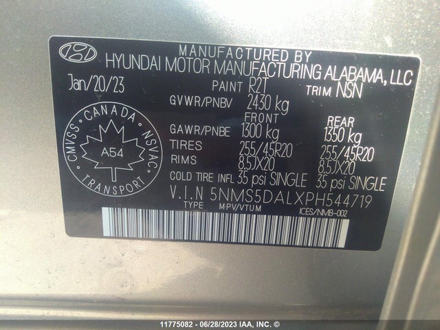 Hyundai Santa Fe Calligraphy 2023 5NMS5DALXPH544719 Image 10