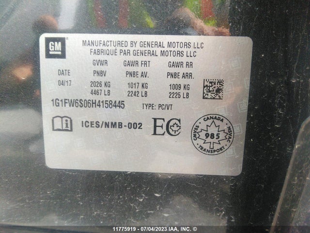 Chevrolet BOLT EV LT 2017 1G1FW6S06H4158445 Image 11