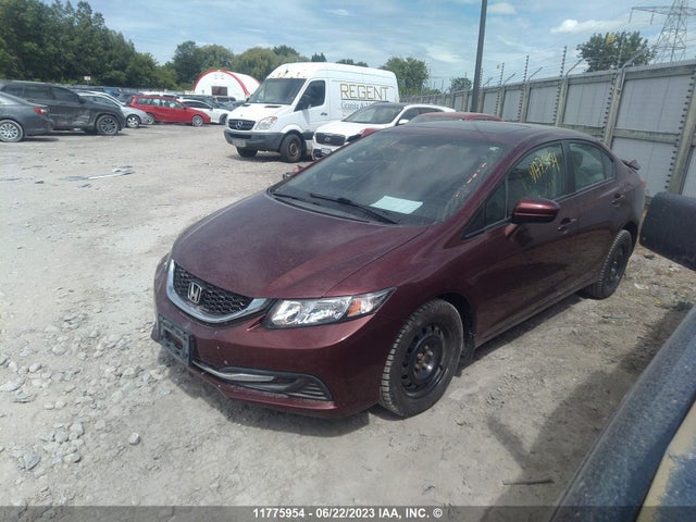 Honda Civic Lx 2014 2HGFB2F5XEH030615 Image 2
