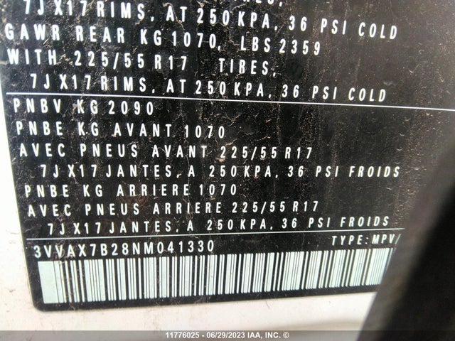 3VVAX7B28NM041330 Volkswagen TAOS S