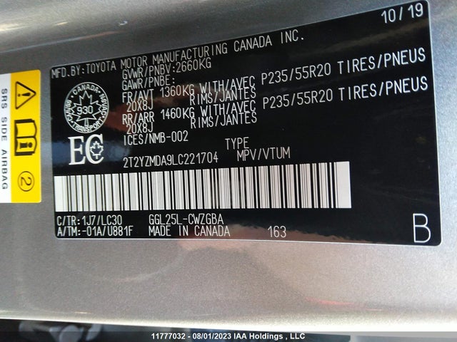 2T2YZMDA9LC221704 Lexus Rx 350 F-sport