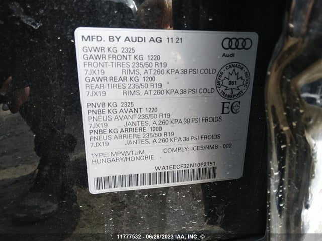 WA1EECF32N1062151 Audi Q3 Premium Plus S Line 45