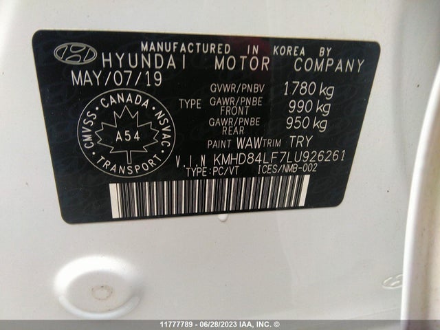 Hyundai Elantra Sel/value/limited 2020 KMHD84LF7LU926261 Image 9