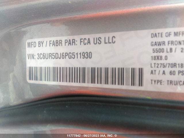 3C6UR5DJ6PG511930 RAM 2500 Big Horn