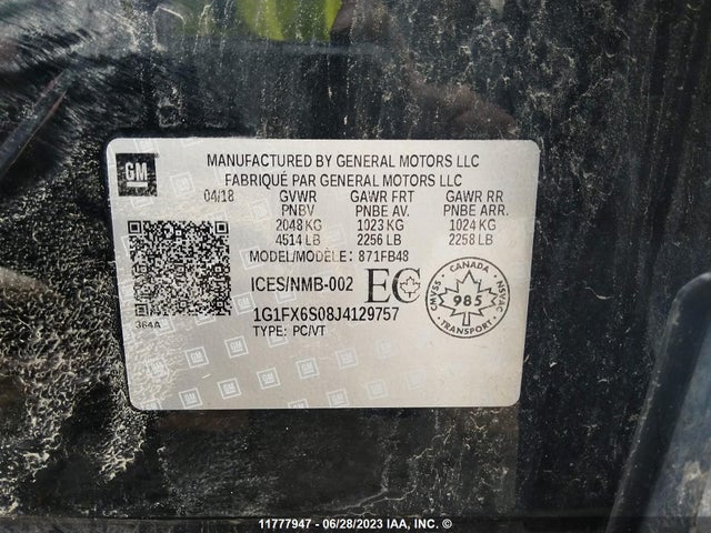 Chevrolet Bolt Ev Premier 2018 1G1FX6S08J4129757 Image 9