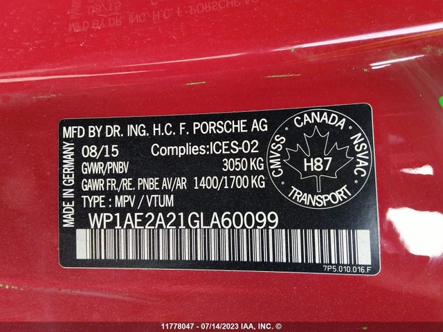 Porsche Cayenne Se Hybrid 2016 WP1AE2A21GLA60099 Image 28
