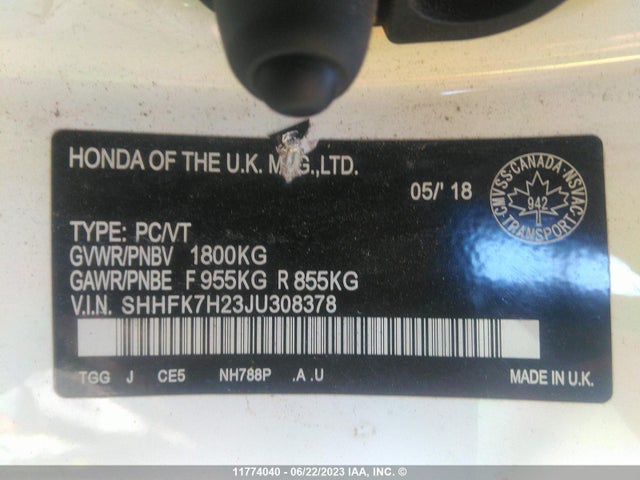 Honda Civic Lx 2018 SHHFK7H23JU308378 Image 9