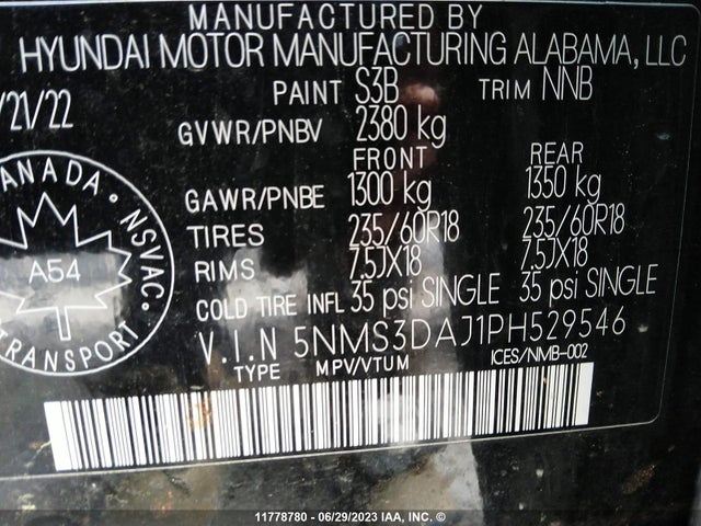 Hyundai Santa Fe Sel Premium 2023 5NMS3DAJ1PH529546 Image 10