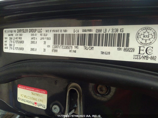 1C6RR7VT7ES385679 RAM 1500 Laramie