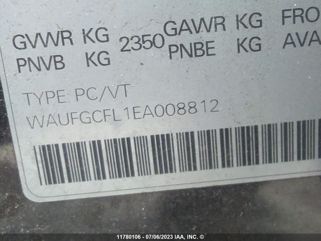 WAUFGCFL1EA008812 Audi S4 PREMIUM